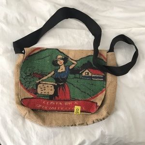 ☕️ Know Hope Upcycled Coffee Burlap Bag 💼